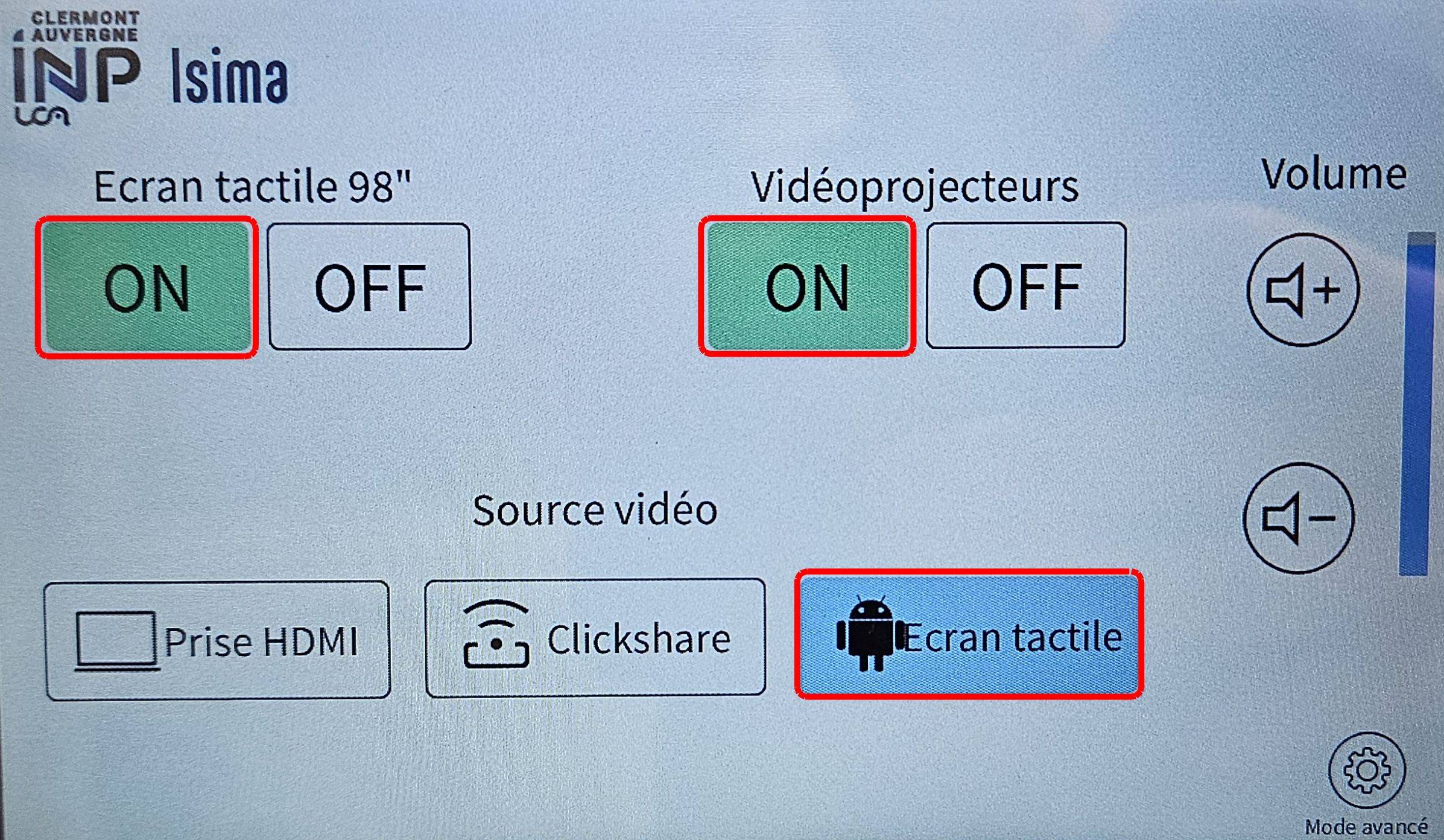 C101 / écran de contrôle / USB-C 