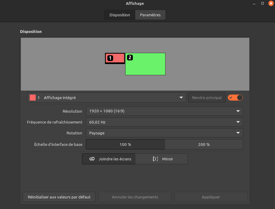 partage d'écran avec Cinnamon