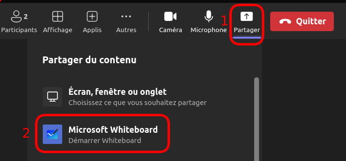 Accéder à Microsoft Whiteboard